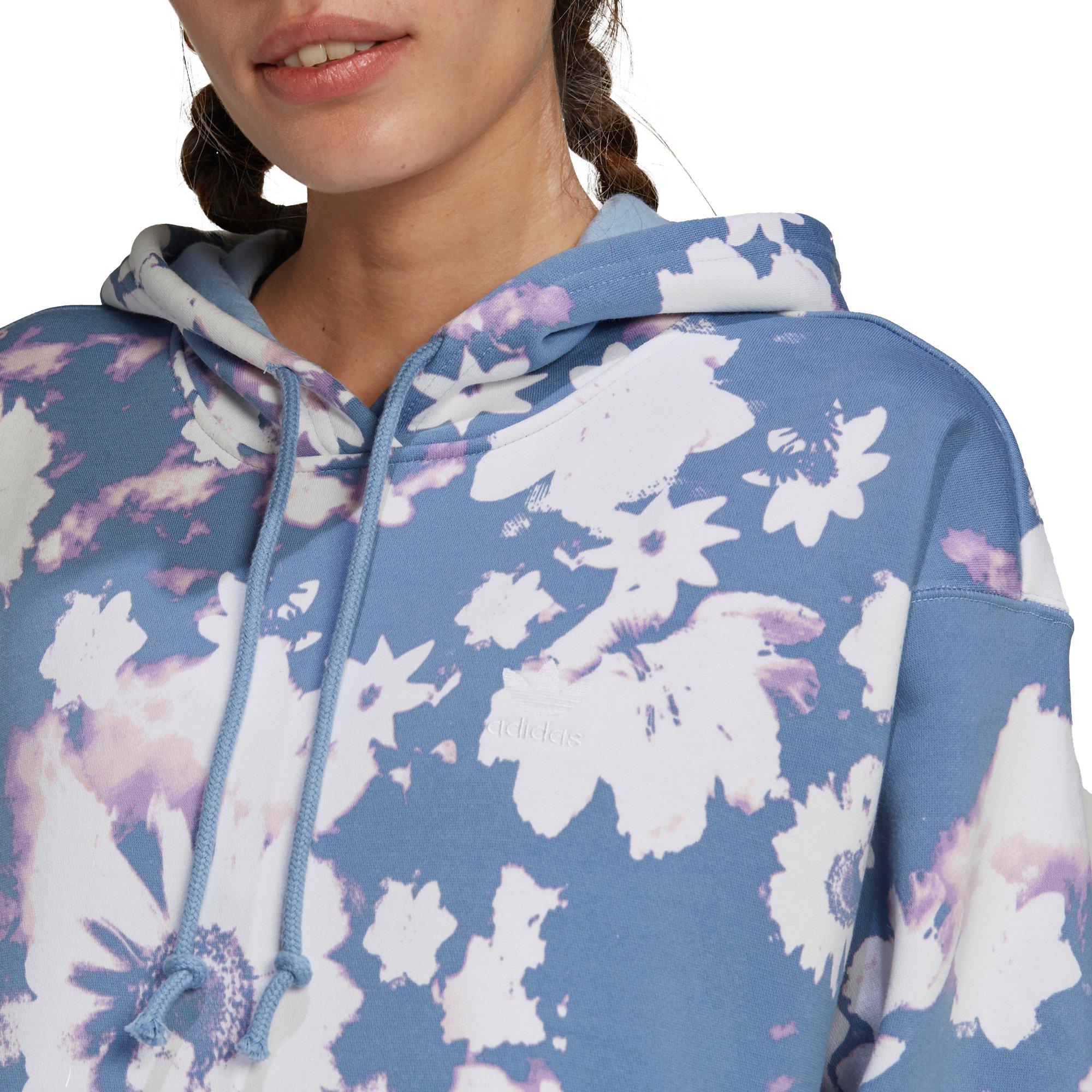 Adidas women's best sale floral hoodie